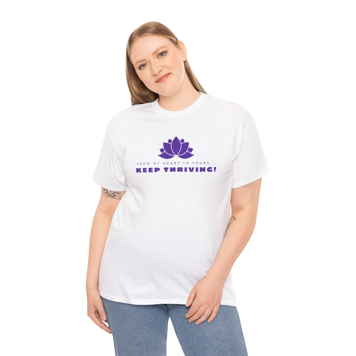 Keep Thriving! (W) Unisex Heavy Cotton Tee