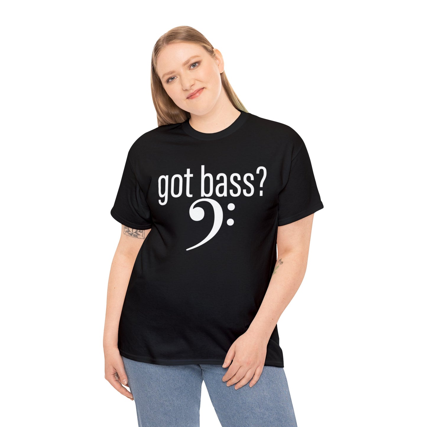 "got bass!" Unisex Heavy Cotton Tee