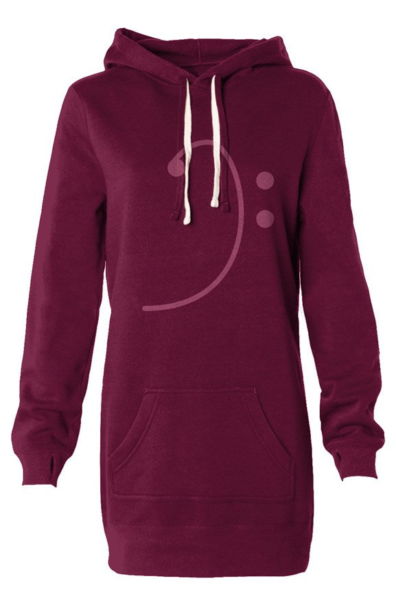 Hooded Sweatshirt "Bass Clef" Dress