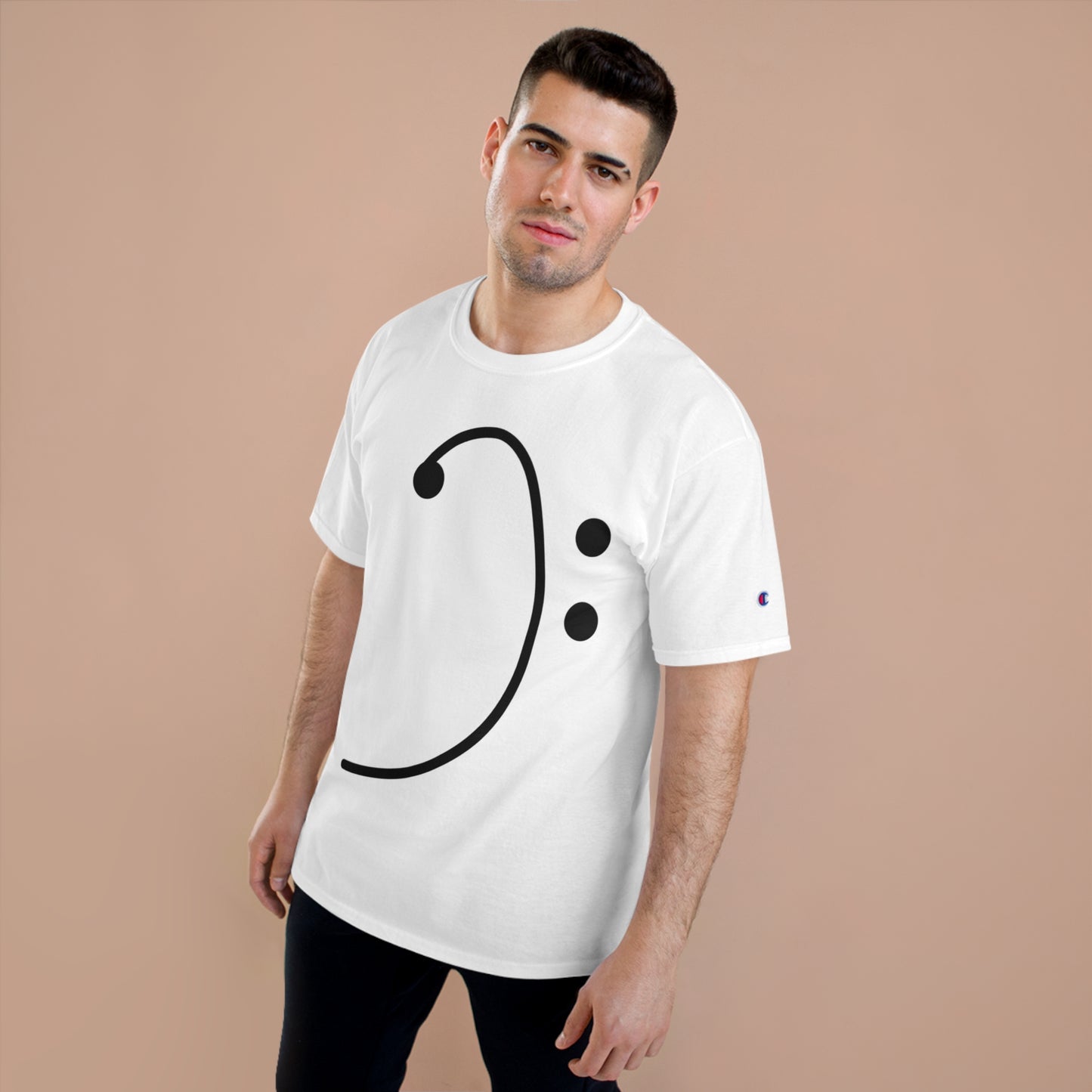Black "BASS Clef" Champion T-Shirt