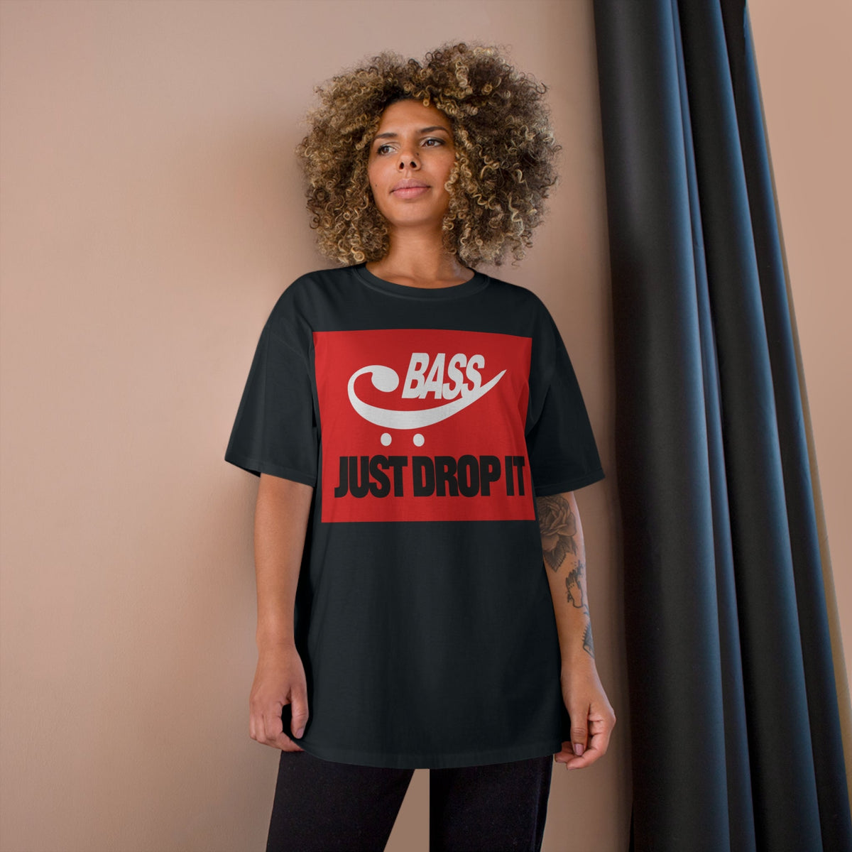 "BASS - Just Drop It" Champion T-Shirt