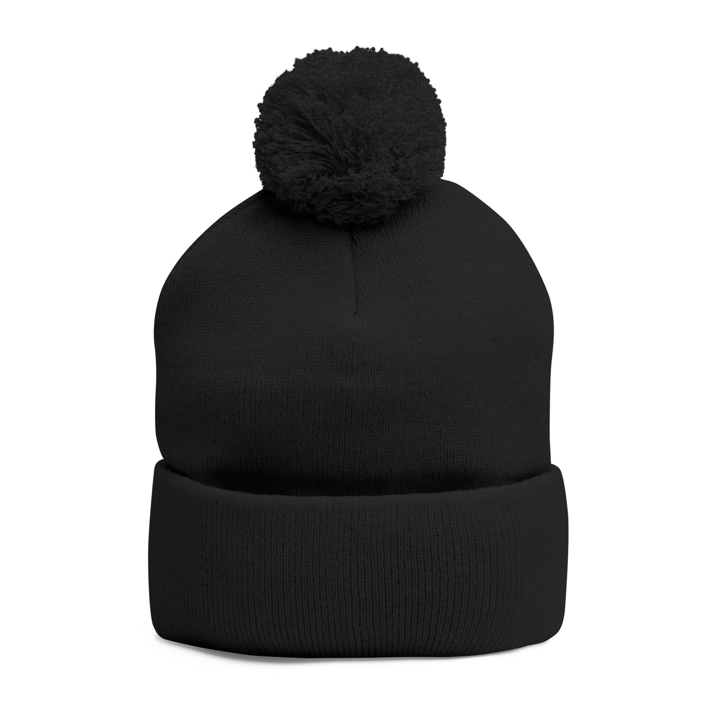 Pom-Pom Knit Cap - Cozy Beanie, Winter Hat, Embroidered Gift, Casual Wear, Fashion Accessory, Holiday Gift