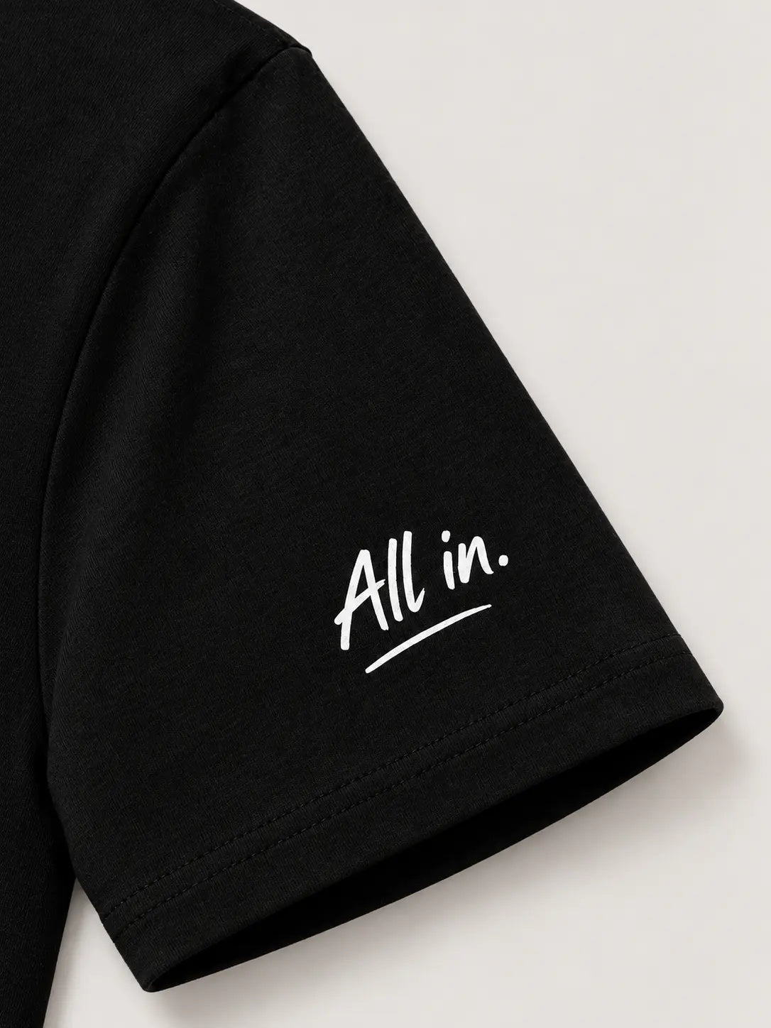Sleeve mockup: All in.