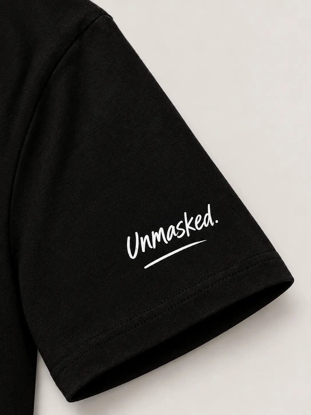 Sleeve mockup: Unmasked.